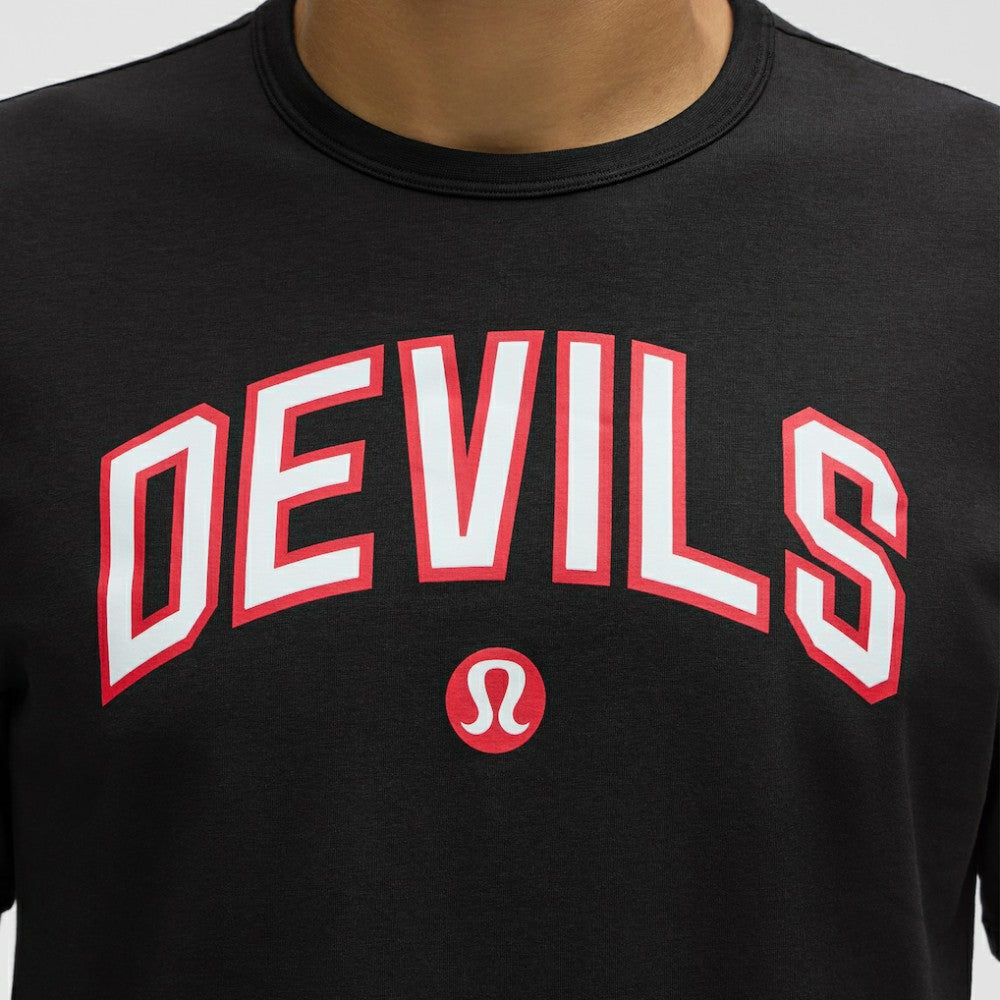 NHL Black|Black New Jersey Devils lululemon Organic Cotton Classic-Fit T-Shirt