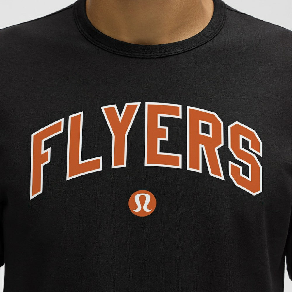 NHL Black|Black Philadelphia Flyers lululemon Organic Cotton Classic-Fit T-Shirt