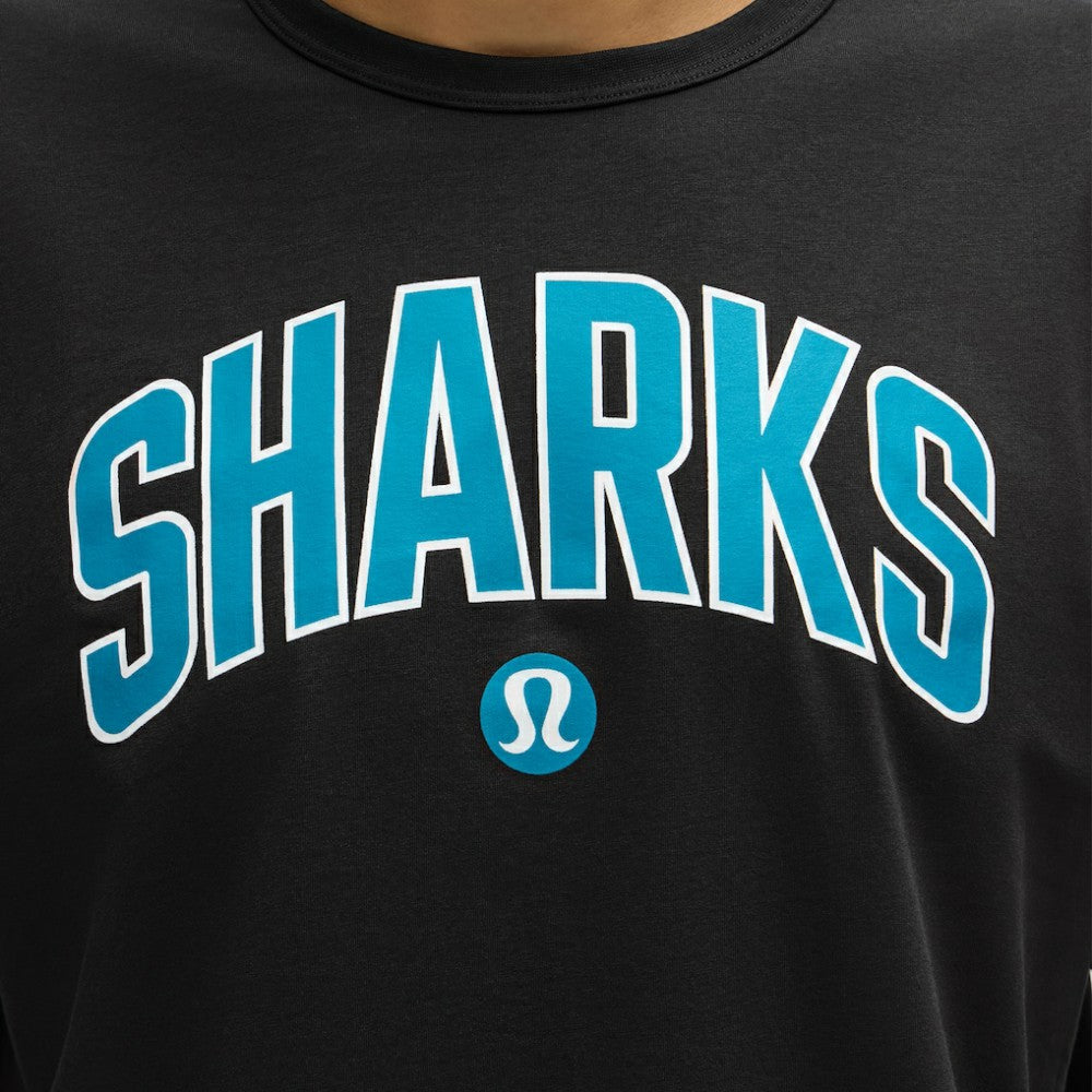 NHL Black|Black San Jose Sharks lululemon Organic Cotton Classic-Fit T-Shirt