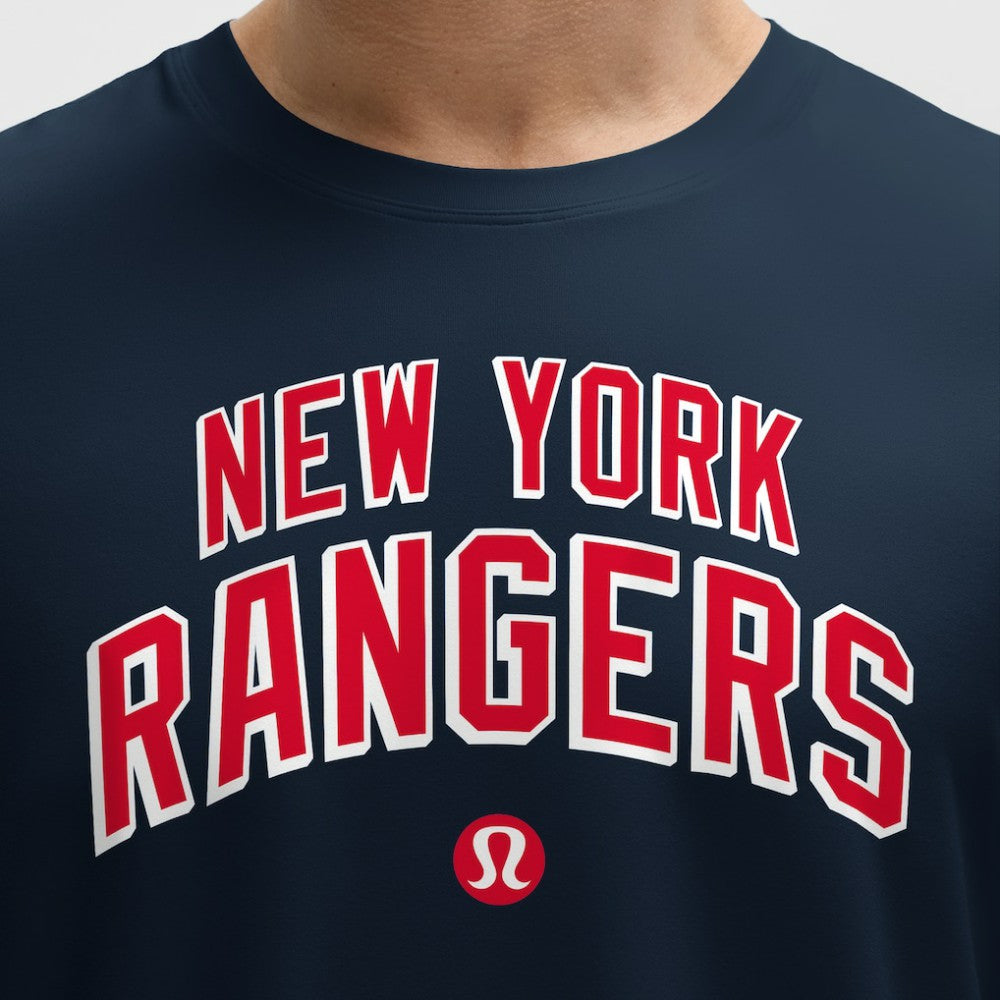 NHL Blue|Blue New York Rangers lululemon Organic Cotton Classic-Fit T-Shirt