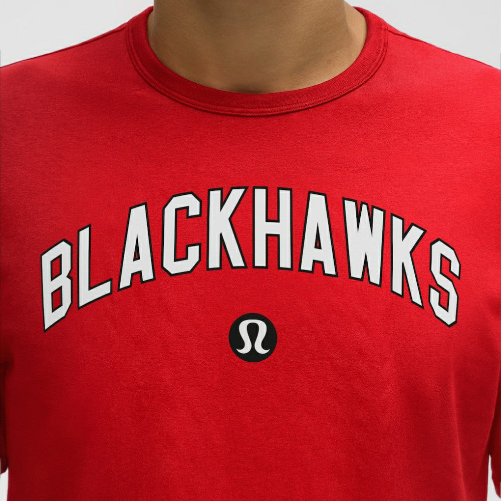 NHL True Red|True Red Chicago Blackhawks lululemon Organic Cotton Classic-Fit T-Shirt