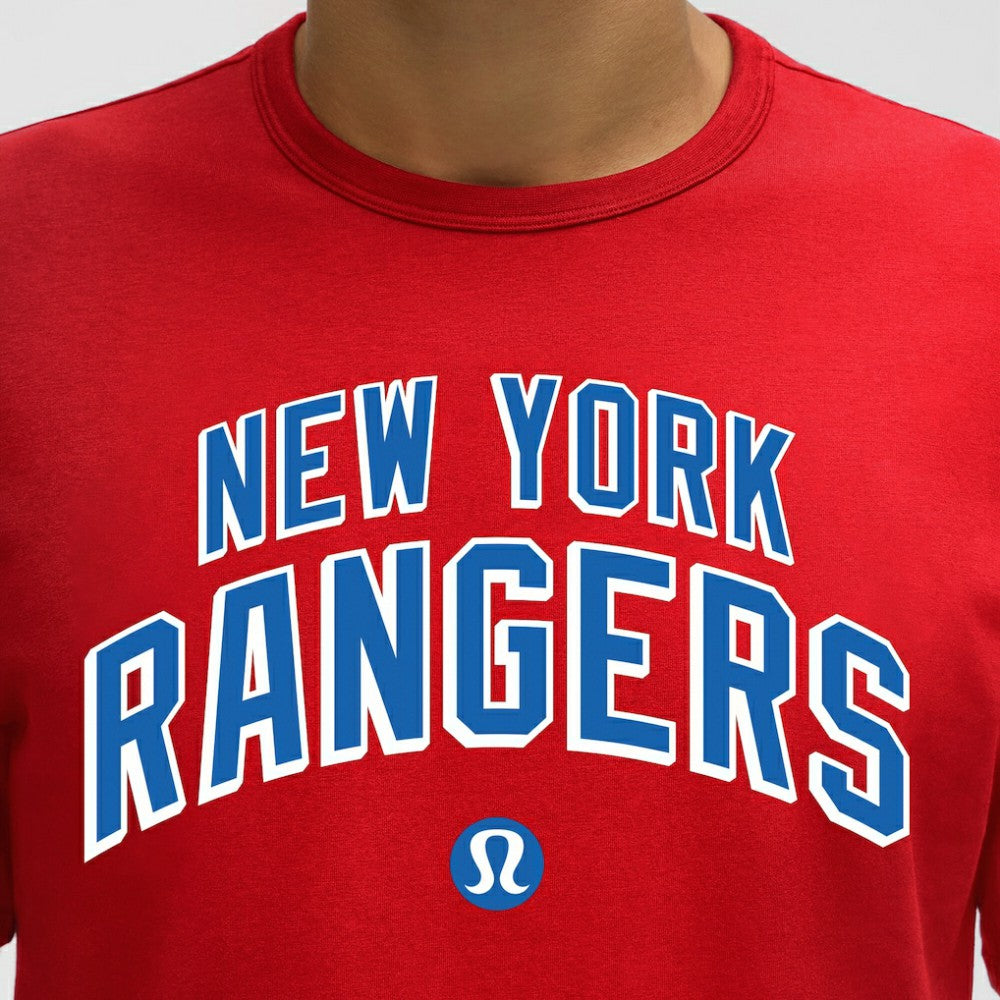 NHL True Red|True Red New York Rangers lululemon Organic Cotton Classic-Fit T-Shirt