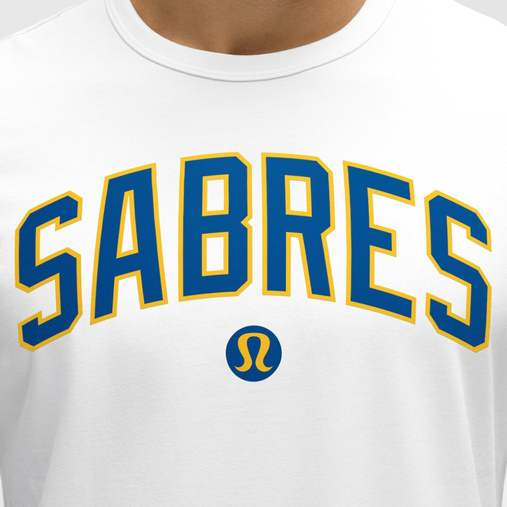 NHL White|White Buffalo Sabres lululemon Organic Cotton Classic-Fit T-Shirt