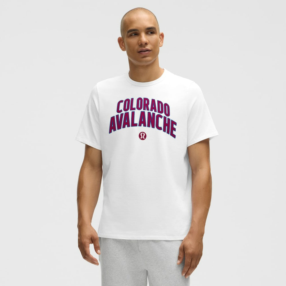 NHL White|White Colorado Avalanche lululemon Organic Cotton Classic-Fit T-Shirt