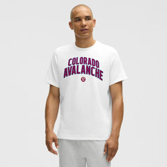 NHL White|White Colorado Avalanche lululemon Organic Cotton Classic-Fit T-Shirt