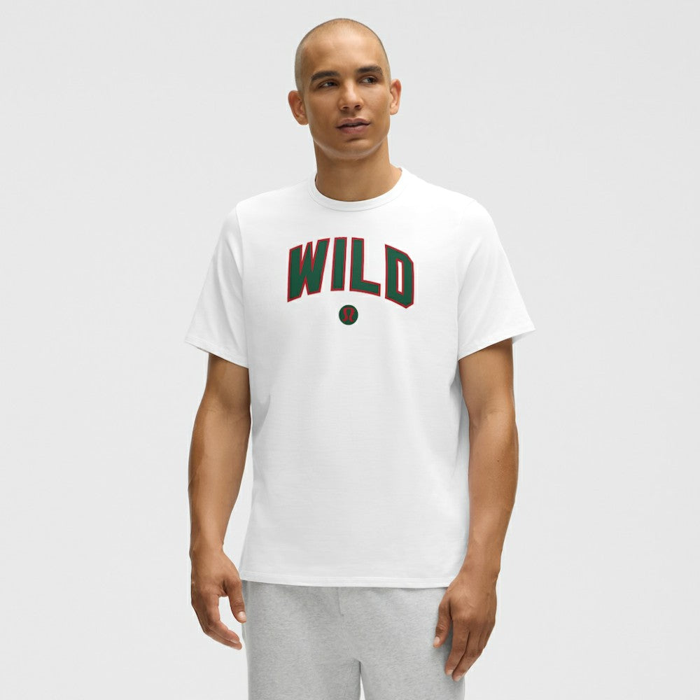 NHL White|White Minnesota Wild lululemon Organic Cotton Classic-Fit T-Shirt