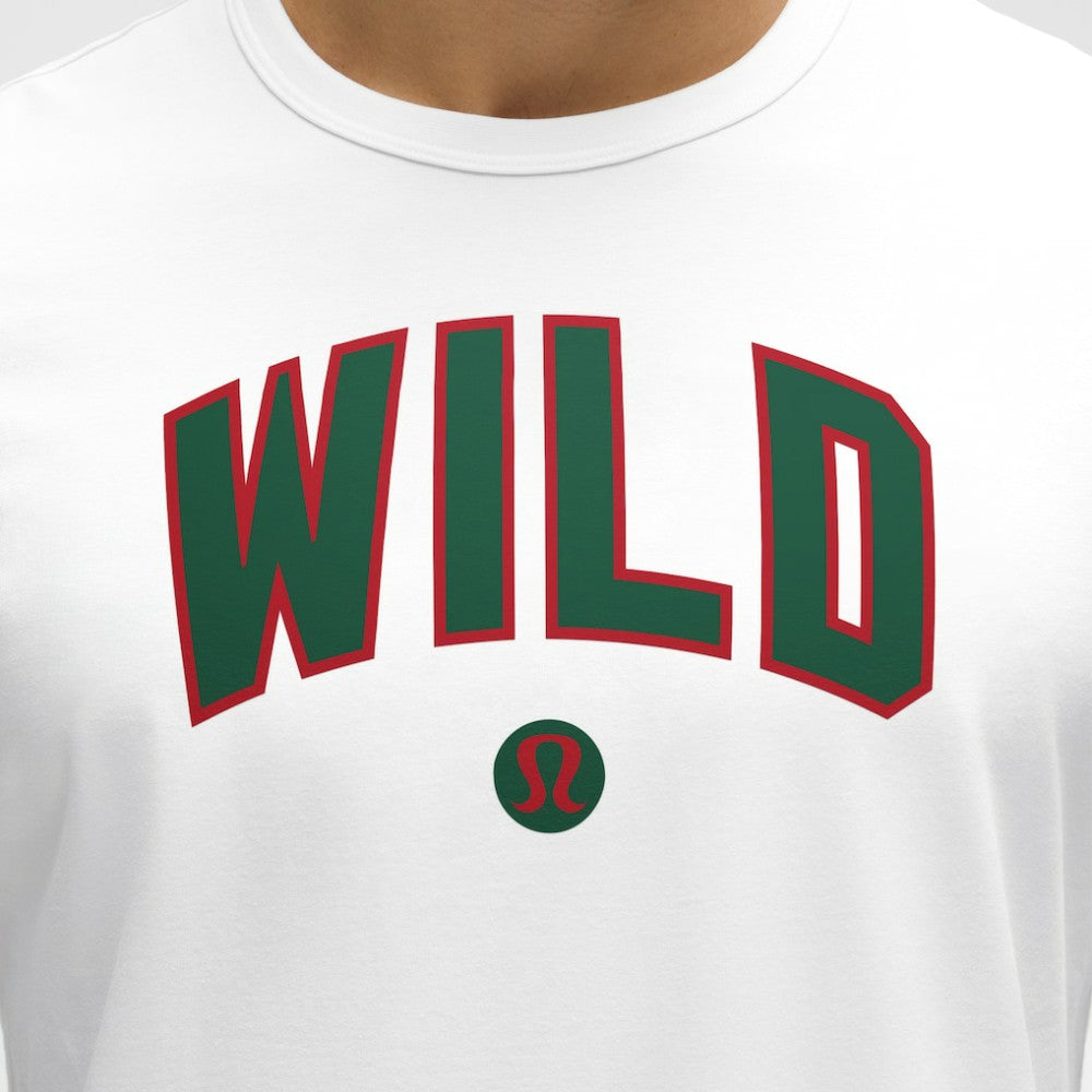 NHL White|White Minnesota Wild lululemon Organic Cotton Classic-Fit T-Shirt