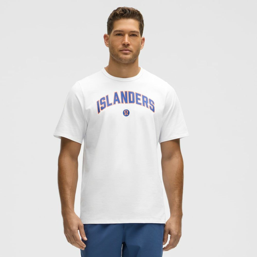NHL White|White New York Islanders lululemon Organic Cotton Classic-Fit T-Shirt