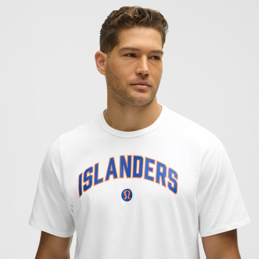 NHL White|White New York Islanders lululemon Organic Cotton Classic-Fit T-Shirt