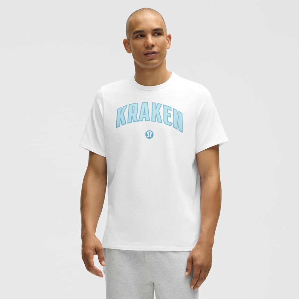 NHL White|White Seattle Kraken lululemon Organic Cotton Classic-Fit T-Shirt