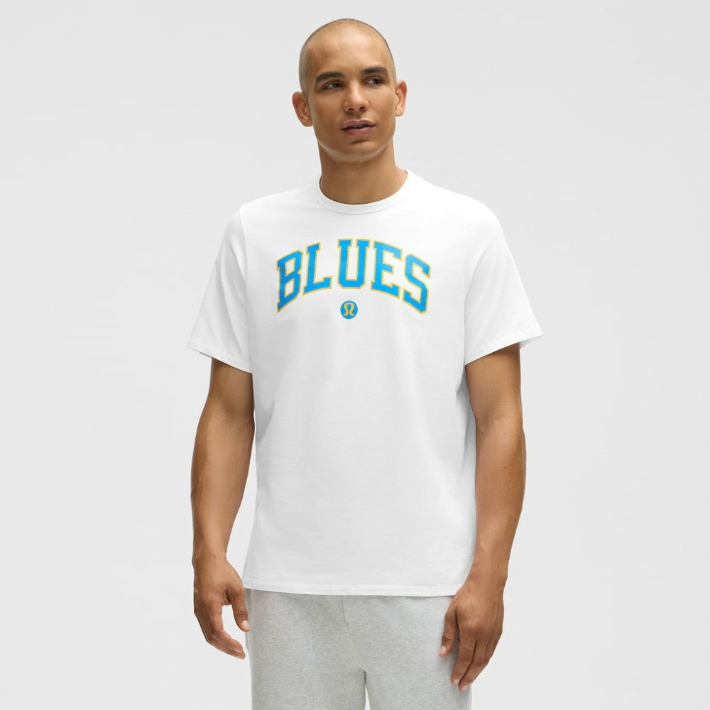 NHL White|White St. Louis Blues lululemon Organic Cotton Classic-Fit T-Shirt