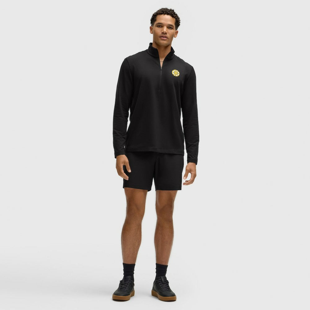 NHL Black|Black Boston Bruins lululemon Soft Jersey Half-Zip Pullover