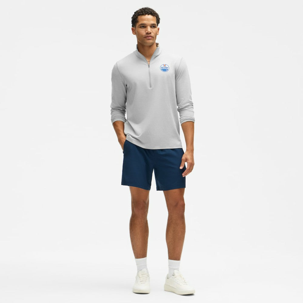 NHL Heather Gray|Heather Gray Edmonton Oilers lululemon Soft Jersey Half-Zip Pullover