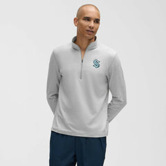 NHL Heather Gray|Heather Gray Seattle Kraken lululemon Soft Jersey Half-Zip Pullover