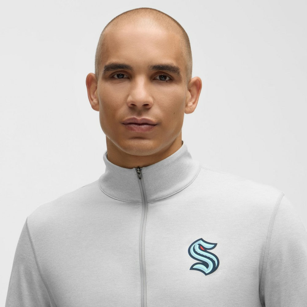 NHL Heather Gray|Heather Gray Seattle Kraken lululemon Soft Jersey Half-Zip Pullover