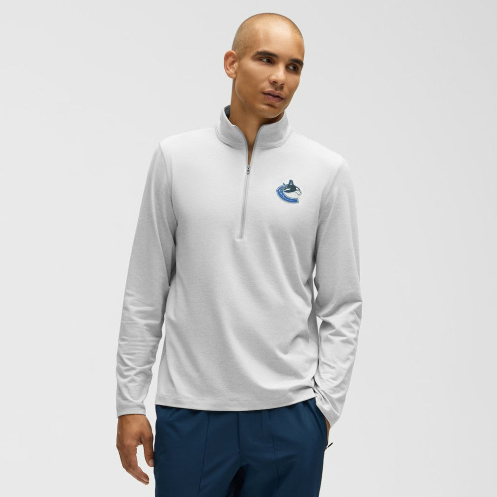 NHL Heather Gray|Heather Gray Vancouver Canucks lululemon Soft Jersey Half-Zip Pullover
