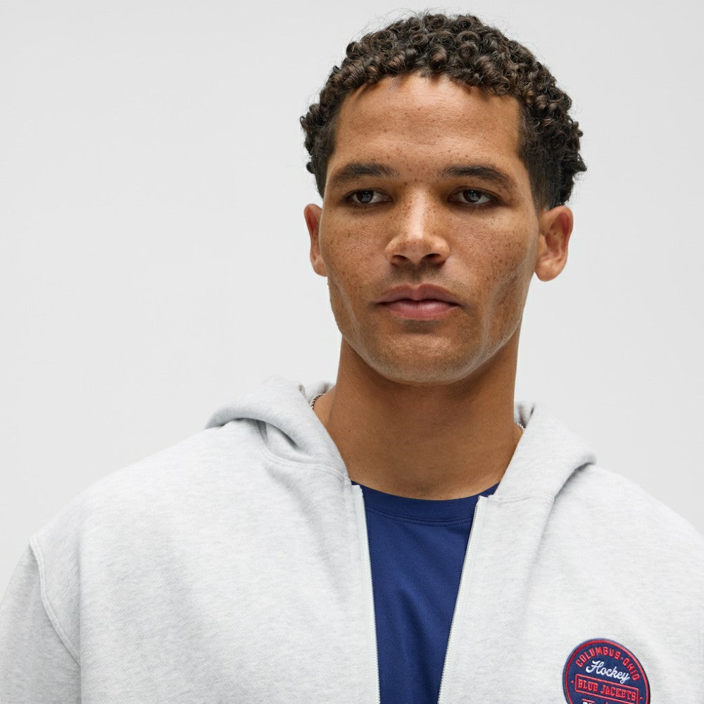 NHL Heathered Core Ultra Light Grey|Heathered Core Ultra Light Grey Columbus Blue Jackets lululemon Steady State Full-Zip Hoodie