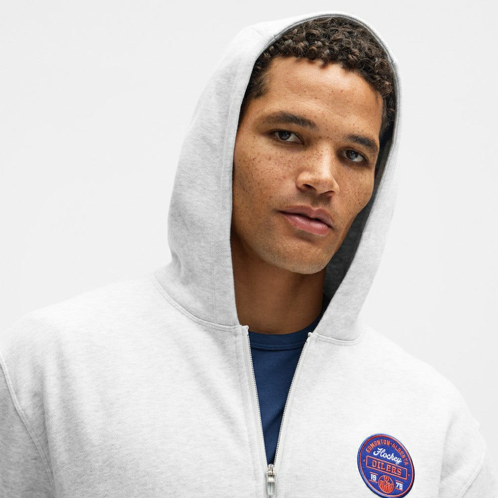 NHL Heathered Core Ultra Light Grey|Heathered Core Ultra Light Grey Edmonton Oilers lululemon Steady State Full-Zip Hoodie