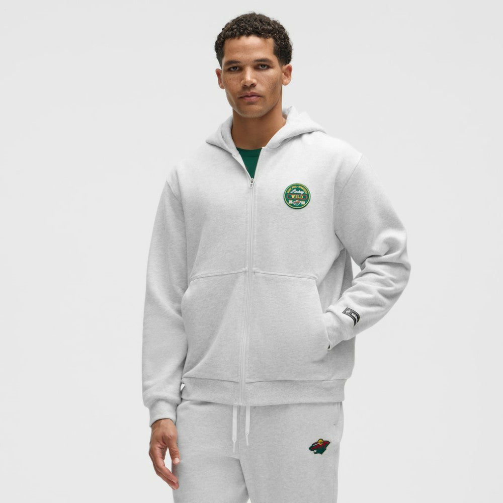 NHL Heathered Core Ultra Light Grey|Heathered Core Ultra Light Grey Minnesota Wild lululemon Steady State Full-Zip Hoodie