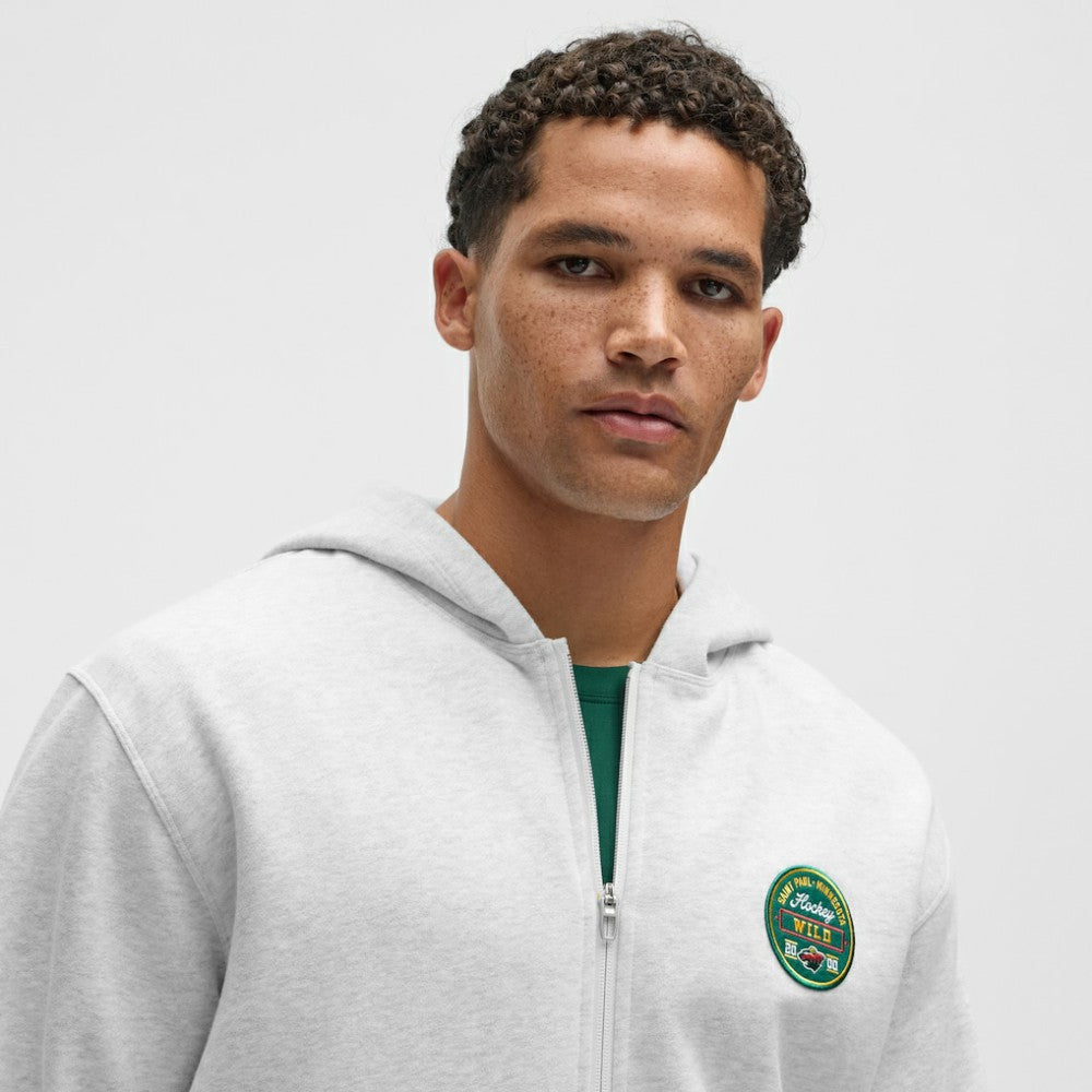 NHL Heathered Core Ultra Light Grey|Heathered Core Ultra Light Grey Minnesota Wild lululemon Steady State Full-Zip Hoodie