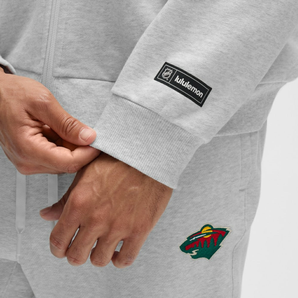 NHL Heathered Core Ultra Light Grey|Heathered Core Ultra Light Grey Minnesota Wild lululemon Steady State Full-Zip Hoodie