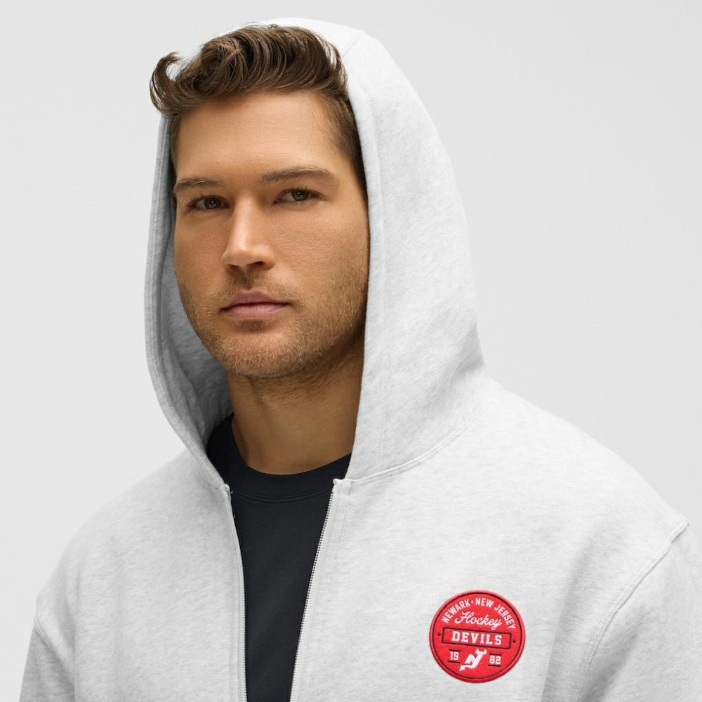 NHL Heathered Core Ultra Light Grey|Heathered Core Ultra Light Grey New Jersey Devils lululemon Steady State Full-Zip Hoodie