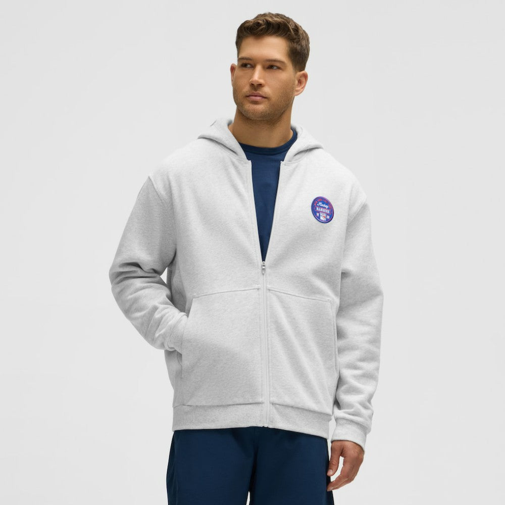 NHL Heathered Core Ultra Light Grey|Heathered Core Ultra Light Grey New York Rangers lululemon Steady State Full-Zip Hoodie