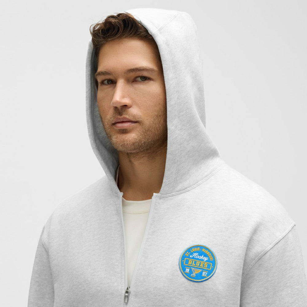 NHL Heathered Core Ultra Light Grey|Heathered Core Ultra Light Grey St. Louis Blues lululemon Steady State Full-Zip Hoodie