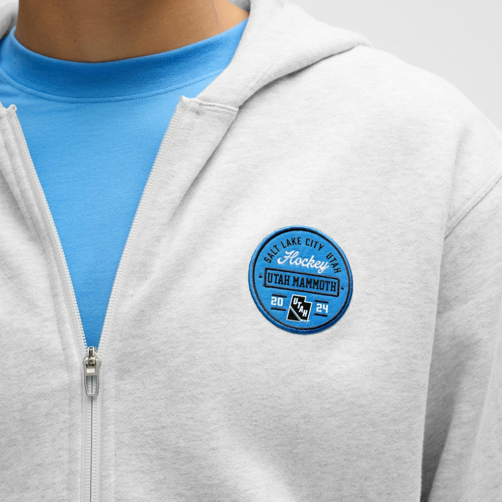 NHL Heathered Core Ultra Light Grey|Heathered Core Ultra Light Grey Utah Mammoth lululemon Steady State Full-Zip Hoodie