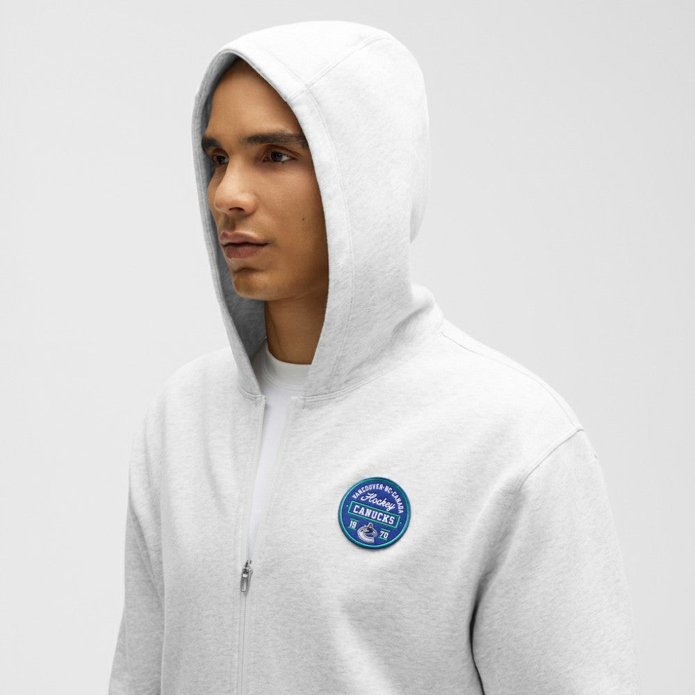 NHL Heathered Core Ultra Light Grey|Heathered Core Ultra Light Grey Vancouver Canucks lululemon Steady State Full-Zip Hoodie