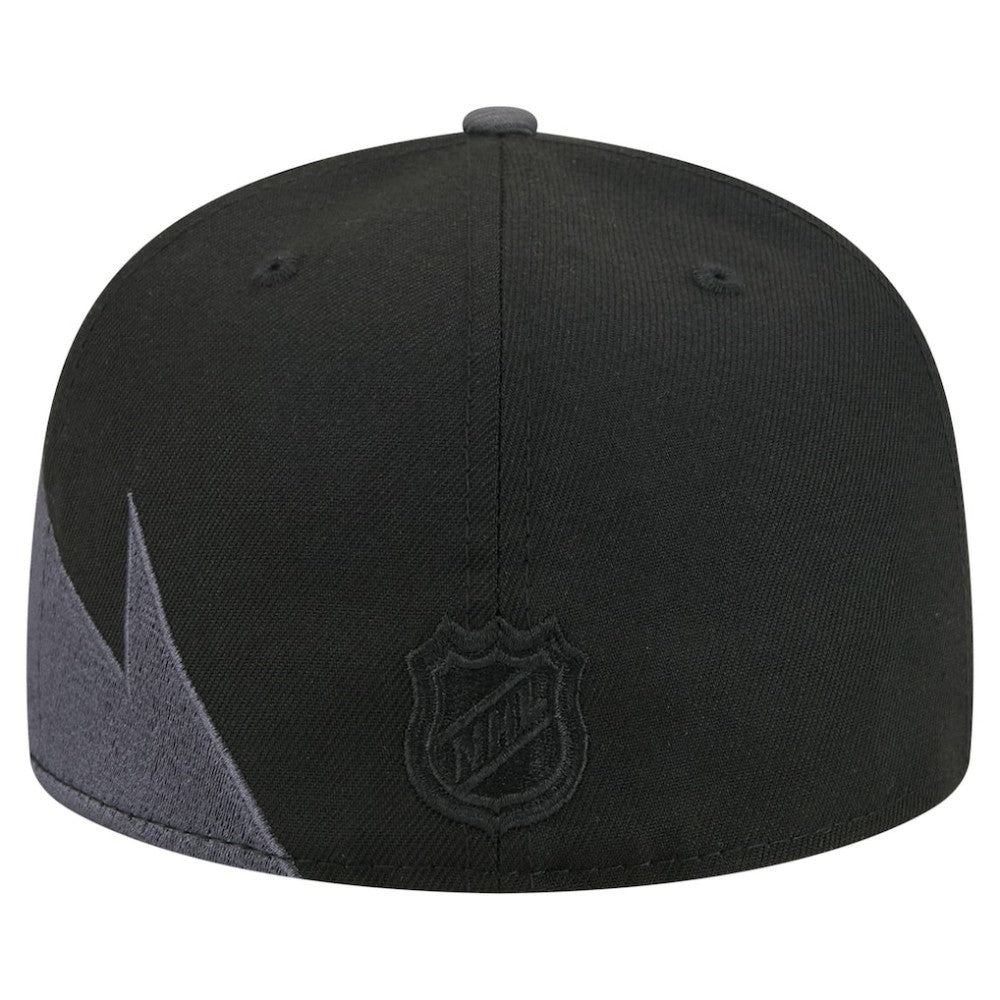 NHL Black Chicago Blackhawks New Era Spikes 59FIFTY Fitted Hat