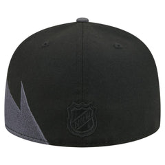 NHL Black Chicago Blackhawks New Era Spikes 59FIFTY Fitted Hat