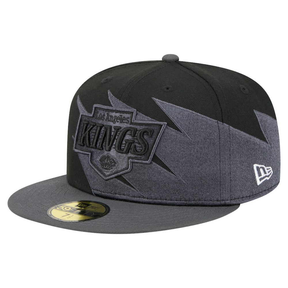 NHL Black Los Angeles Kings New Era Spikes 59FIFTY Fitted Hat