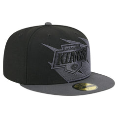 NHL Black Los Angeles Kings New Era Spikes 59FIFTY Fitted Hat