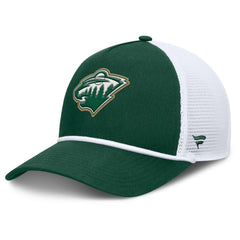 NHL Green/White Minnesota Wild Fanatics Bermuda A-Frame Adjustable Hat