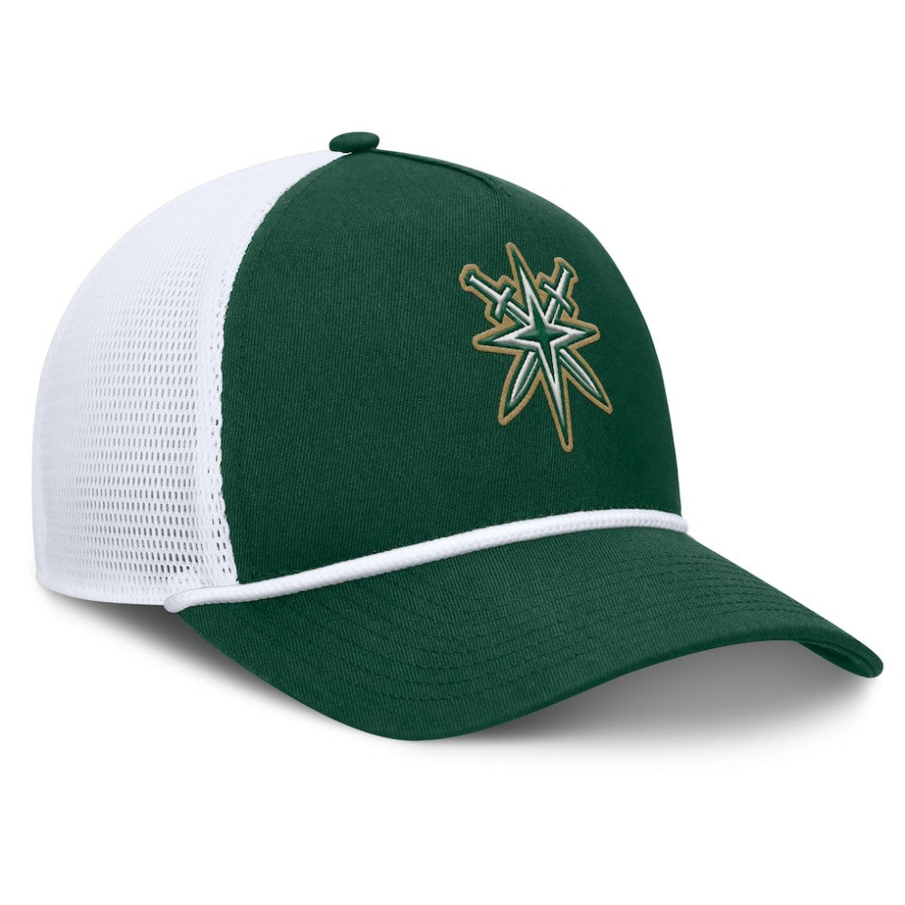 NHL Green/White Vegas Golden Knights Fanatics Bermuda A-Frame Adjustable Hat