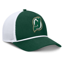NHL Green/White New Jersey Devils Fanatics Bermuda A-Frame Adjustable Hat
