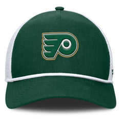 NHL Green/White Philadelphia Flyers Fanatics Bermuda A-Frame Adjustable Hat