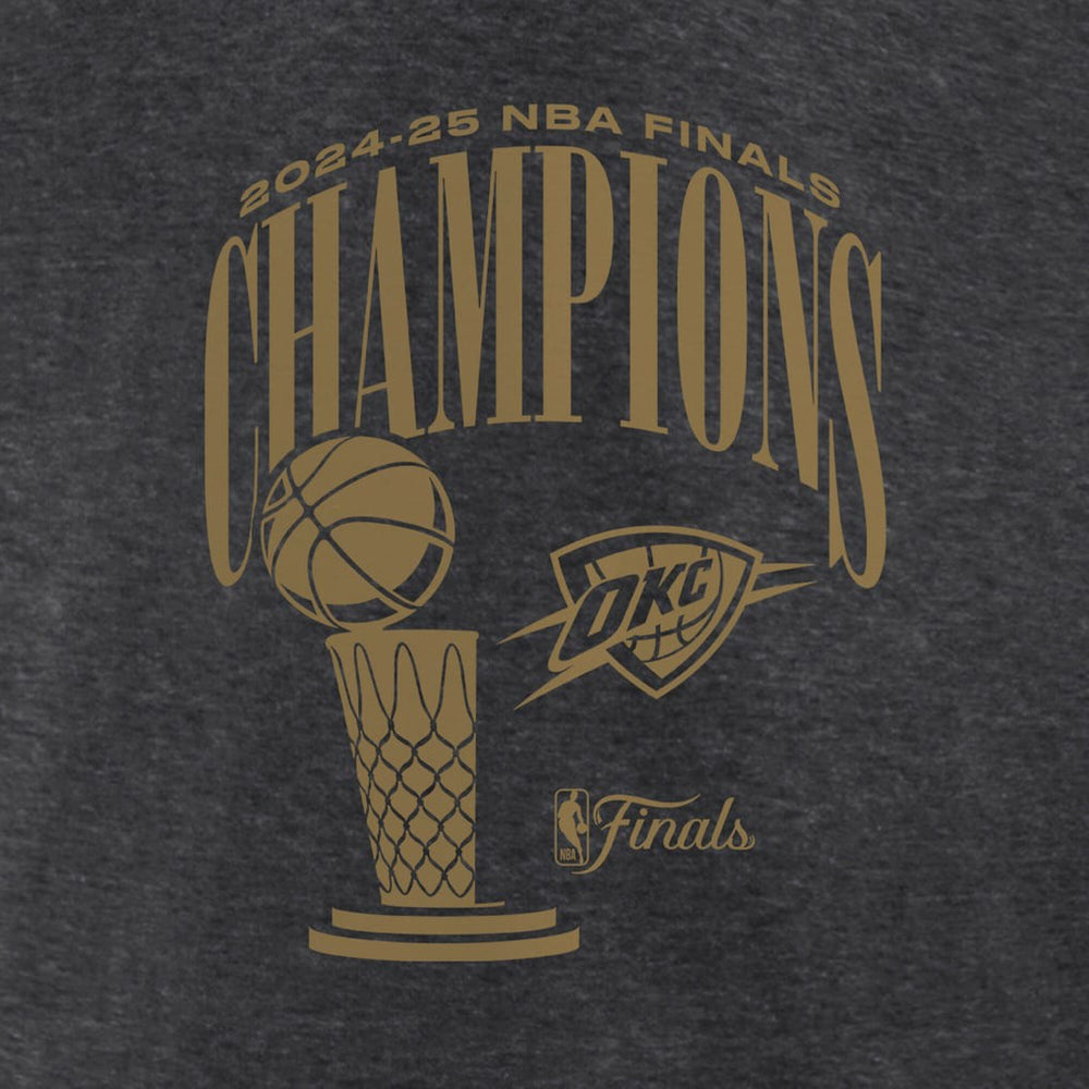 NBA Oklahoma City Thunder Women's 2025 NBA Finals Champions Double Dribble V-Neck T-Shirt
