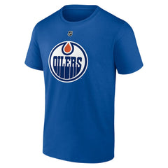 NHL Royal Leon Draisaitl Edmonton Oilers Fanatics Authentic Stack Name & Number T-Shirt