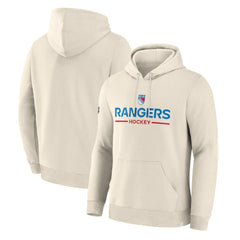 NHL Beige New York Rangers Fanatics Centennial Fleece Hoodie