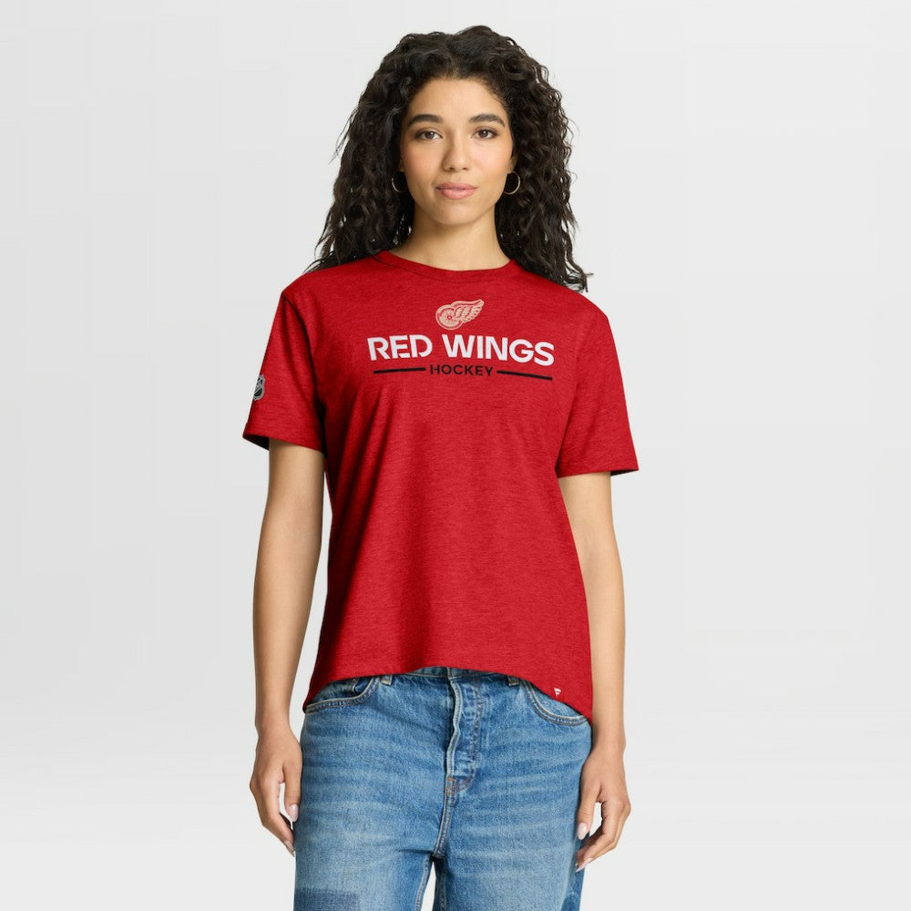 NHL Red Detroit Red Wings Fanatics Women's Centennial T-Shirt