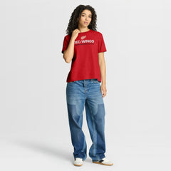 NHL Red Detroit Red Wings Fanatics Women's Centennial T-Shirt