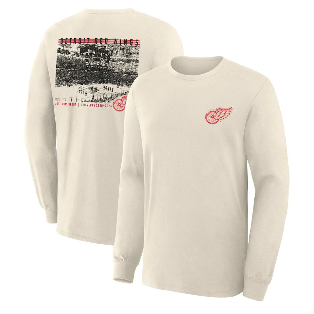 NHL Beige Detroit Red Wings Fanatics Centennial Legacy Long Sleeve T-Shirt