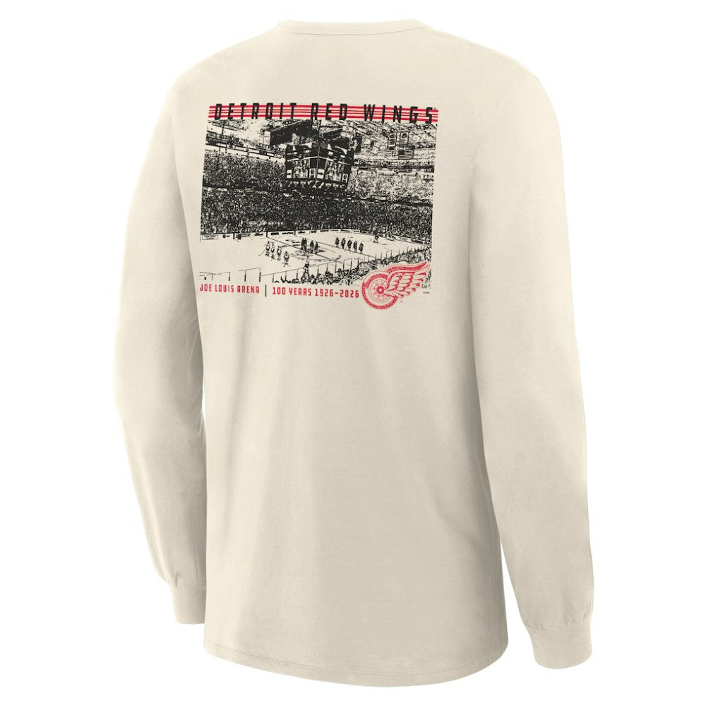 NHL Beige Detroit Red Wings Fanatics Centennial Legacy Long Sleeve T-Shirt