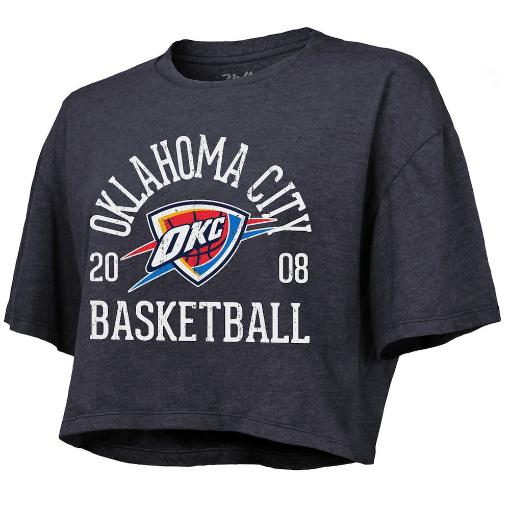 NBA Oklahoma City Thunder Majestic Threads Women's Boxy Crop Top