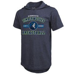 NBA Minnesota Timberwolves Majestic Threads Tri-Blend Hoodie T-Shirt