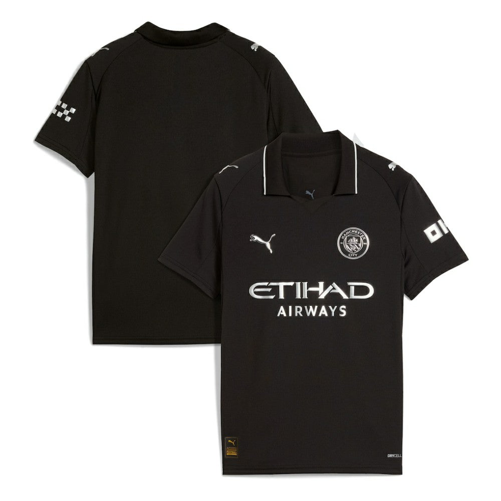 Manchester City Youth 2025/26 Away Replica Jersey - Puma Black