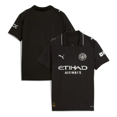 Manchester City Youth 2025/26 Away Replica Jersey - Puma Black