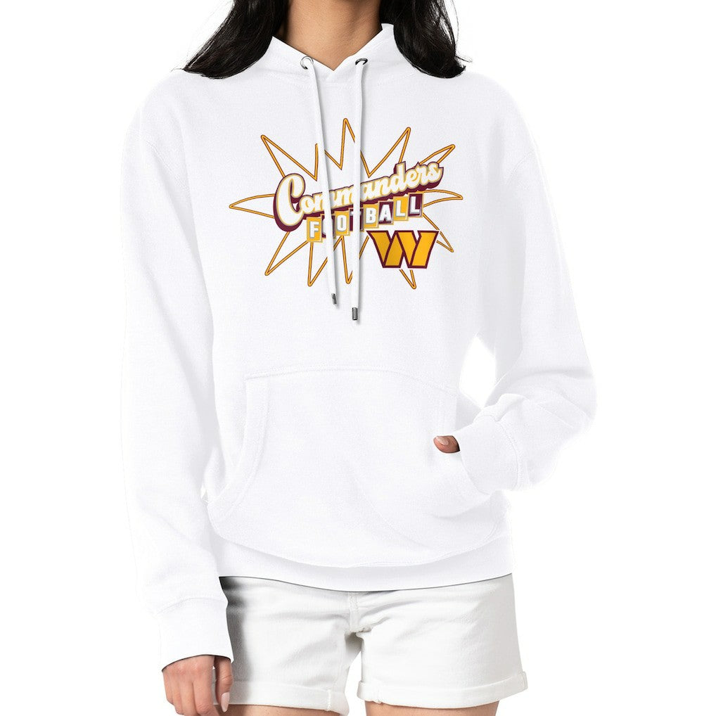 Starter Women's Drive-In Sign Pullover Hoodie - Washington Commanders